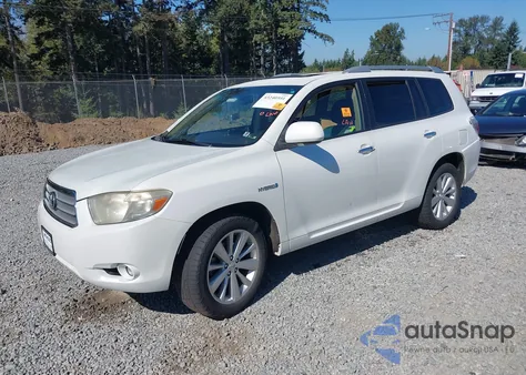 2008 Toyota Highlander Hybrid Limited from USA, damaged, VIN JTEEW44A682003026